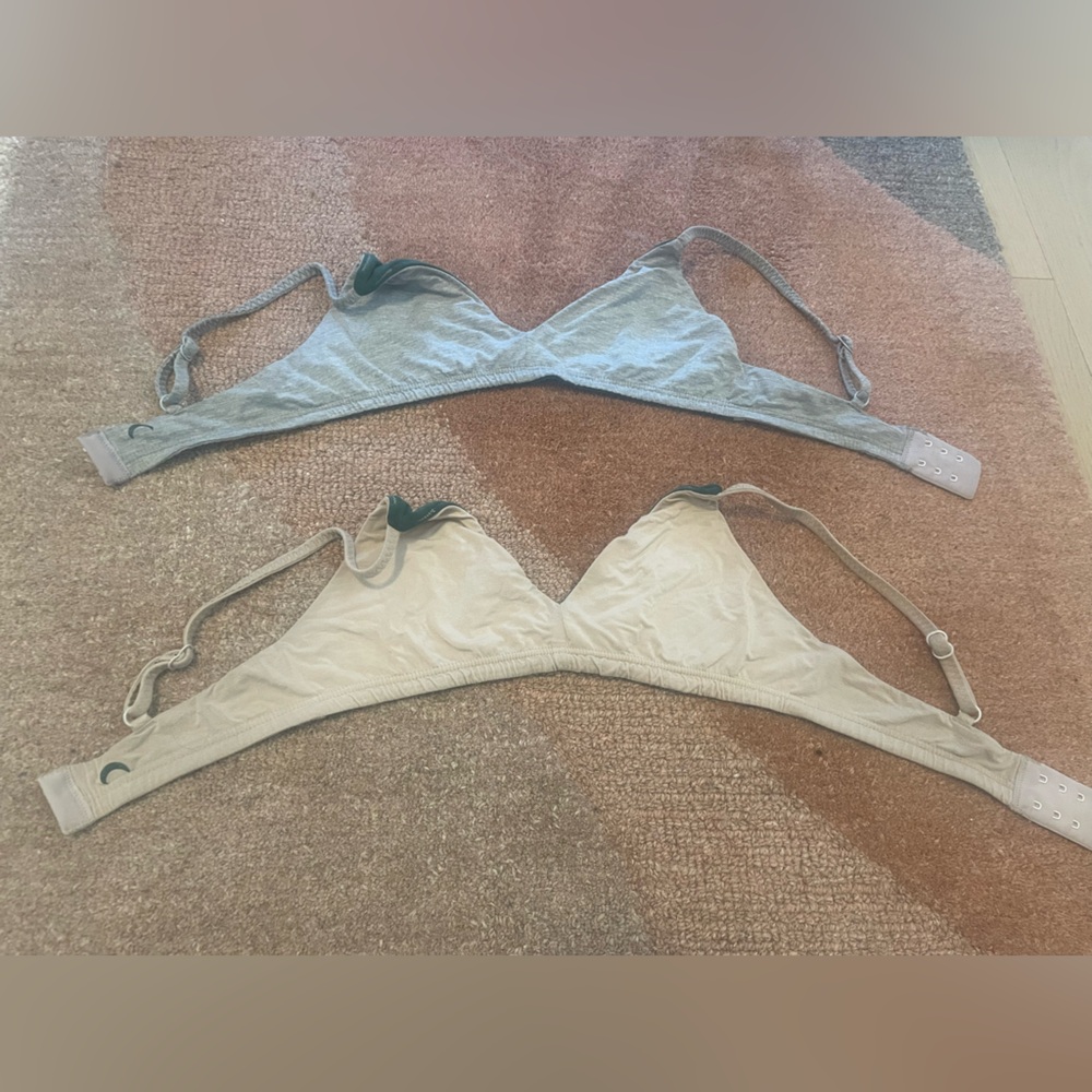 Huha beige and grey triangle bras